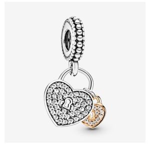 PANDORA HEART PADLOCK CHARM